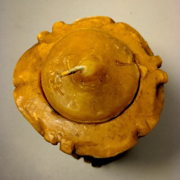 Johann Gunter Walldurn Baden Carved Wax Candle Germany Schwarzwald Mushroom 8" - Picture 9 of 16